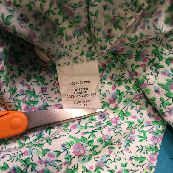 J. Crew Factory long sleeve cotton blouse S - Picture 5 of 5